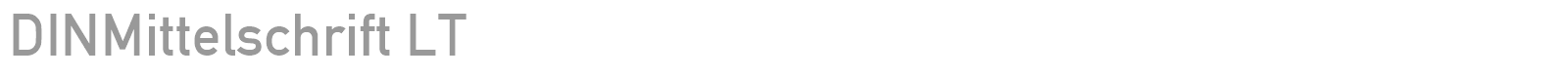 DINMittelschrift LT font preview